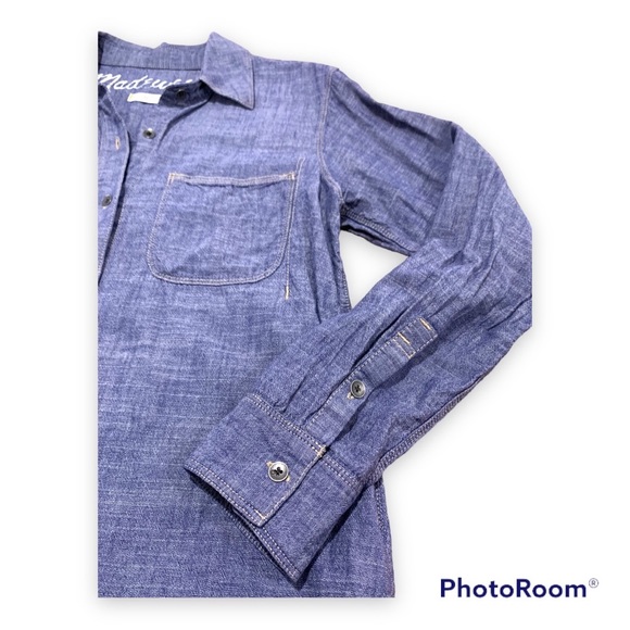 ✨Madewell Denim Button Down Tunic Top - Picture 5 of 7
